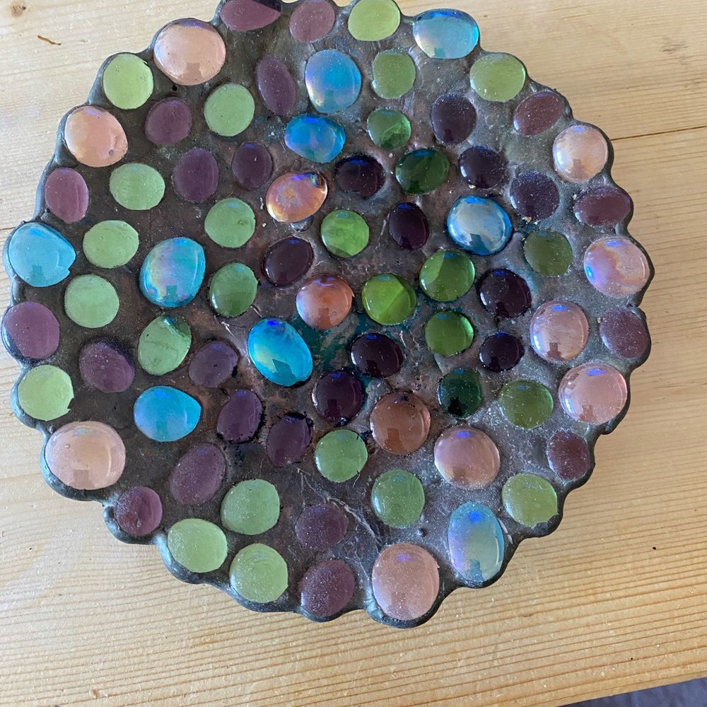 Diane Markin handmade glass decorative plate
